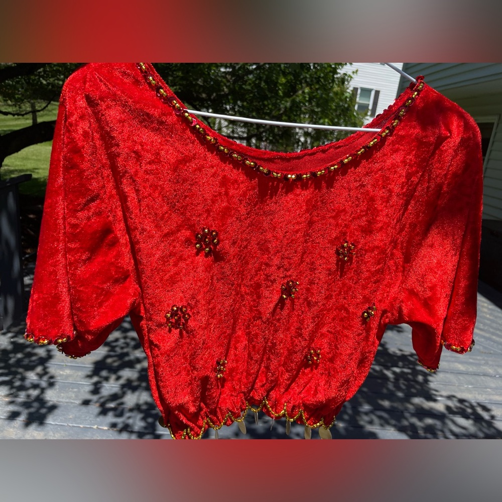 Woman’s Red Belly Dancer Outfit